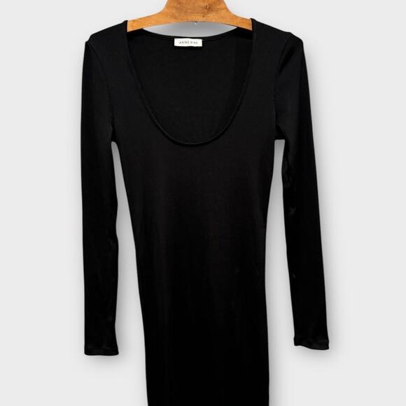 ANINE BING Montana Ribbed Midi Dress Size Medium - Picture 6 of 11